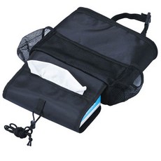 E.City 掛式車用椅背多功能保溫保冰收納袋, 黑色, 1個