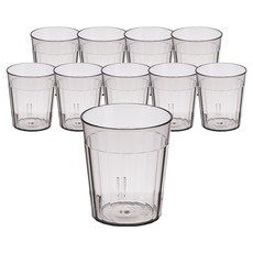 plala PC 圓形水杯 C16 190ml, 10個, 煙燻色