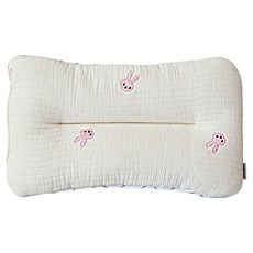 HWAMO BABY 嬰幼兒用Duraron涼感扁平夏日枕頭, 粉紅兔子