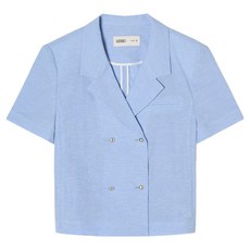MIXXO 女款西裝領短袖外套