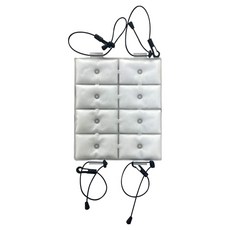 PCM 涼感冰墊 後背包用冷卻墊 椅背降溫墊 8格 白色 22.5 x 26 cm, 1個