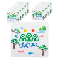 민화샵 손수건 꾸미기 일월오봉도 S240023A, 혼합색상, 10세트