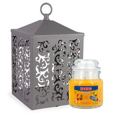 HARIBO 小罐蠟燭 + Cottage 迷你融蠟燈禮盒, 灰色, 熱帶潘趣