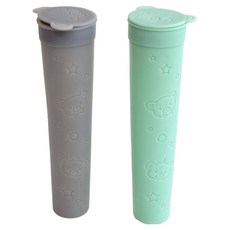 PAMIRE 帕米爾 矽膠冰棒棒 2種組, 1套, 灰色、奶油綠色