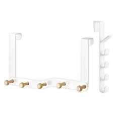 門後5鉤掛架 + 垂直掛鉤 2入組 R98526A, 1套, 白色