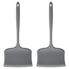 Easy Silicone 寬頭矽膠寬版鍋鏟 Turner 13.5cm, 2個, 炭灰色