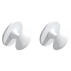 Greenuer 免鑽孔不鏽鋼簡易黏貼式家具把手, 2個, 白色