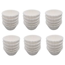 Cooking Plus 瑪芬烘焙紙杯 45mm 200入, 6個, 白色