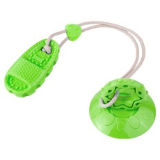 Puppy Dream 狗狗地板吸盤式拔河玩具 10021, 綠色, 1個