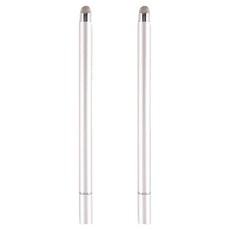 Akako 超細雙面相容觸控筆, 2個, 銀色
