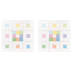 minhwashop 曼陀羅九宮格白板套組 S2401050, 混合色, 2套
