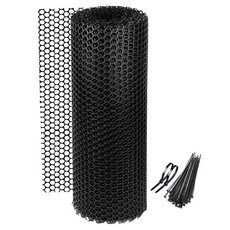 Angplant 多用途黑色驅鴿網 安全網 + 束線帶 80p 組, 1個