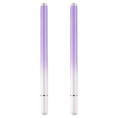 Akako 超細相容款單面觸控筆, 2個, 白紫色