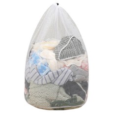 Goodssum 束口袋型衣物保護粗網洗衣袋 XXL 60 x 80 cm, 2個, 混合色