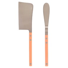 Bogen Brisha 緞面起司刀 + 奶油刀餐具組, 1套, 桃色