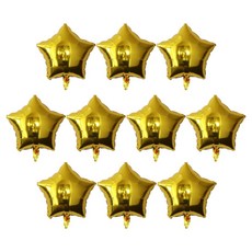 코히모 별모양 은박 파티 풍선 45cm 5W0398, 10개, 골드