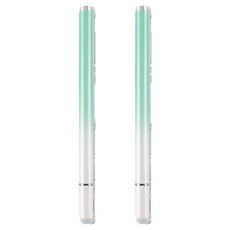 Akako 超細相容款單面觸控筆, 2個, 白綠色