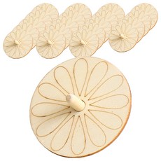 minhwashop 木製陀螺製作套組 菊花 UDOWD0034, 20套, 混合顏色