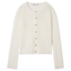 MIXXO 女款基本圓領透視開襟衫