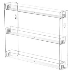 Gomjihome 免鑽孔收納層架整理架, 3層, 透明