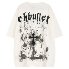 JTL 男士十字架街頭時尚短袖T恤