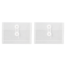 Tailstar 橫式文件便條紙收納盒, 透明, 2個