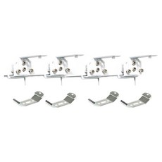 Winsharp 無打孔窗簾附件4件組, 白色