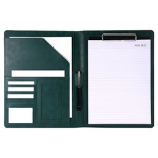 Toppia辦公用計算機簽核板文件夾, 1個, 綠色