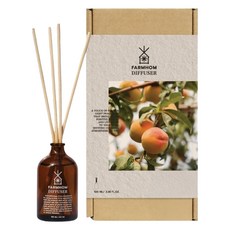FARMHOM 室內香氛擴香瓶 桃子, 棕色, 1個, 100ml