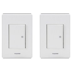 Art2 奈米電工 SIMPLE 1開 3路開關 室內裝潢壓克力配線裝置 白色, 2個