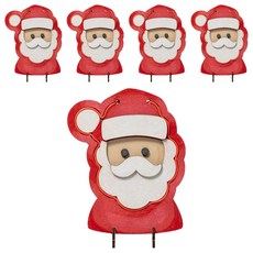 minhwashop MDF 霓虹燈相框 DIY 聖誕老人 UDPWD1094, 5套, 混合色