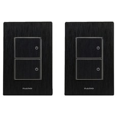 ART2 奈米電工 SIMPLE 2開 3路開關 室內裝潢 壓克力配線器具 全黑色, 2個