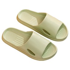 YUNMI EVA居家防滑/防臭/無聲超靜音/厚底/室內/浴室止滑防水拖鞋, 綠色, 1雙