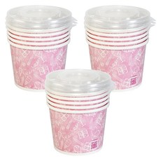 免洗紙湯杯 附蓋, 5個, 3組