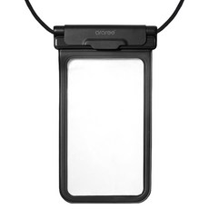 araree 一鍵鎖定智慧型手機防水殼, 黑色, 1個