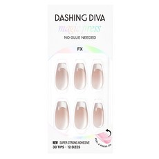 데싱디바 매직프레스 네일팁 세트 루시드 베일, 1개, 누드베이지 + 브라운 1개, 누드베이지 + 브라운