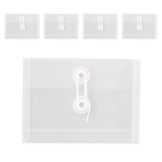 Tailstar 橫式文件便條紙收納盒, 透明, 5個