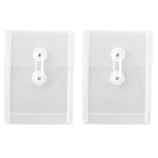 Tailstar 直立式文件便條紙收納盒, 透明, 2個