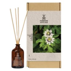 FARMHOM 室內香氛擴香瓶 百香果, 棕色, 1個, 100ml