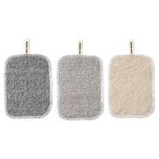 모던하우스 잘말라 위생적인 대나무사 수세미, 3개입, 1세트