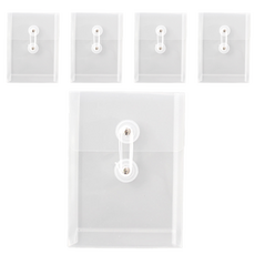 Tailstar 直立式文件便條紙收納盒, 透明, 5個