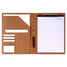 Toppia辦公用計算機簽核板文件夾, 1個, 金色