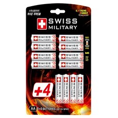 스위스밀리터리 알카라인 AA 카드형, 12개입, 1개