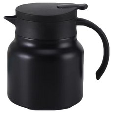 大容量316一鍵按壓燜茶壺, 黑色, 1L, 1個