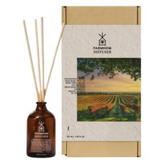 FARMHOM 室內香氛擴香瓶 葡萄, 棕色, 1個, 100ml