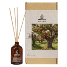 FARMHOM 室內香氛擴香瓶 蘋果, 棕色, 1個, 100ml