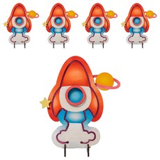 minhwashop MDF 霓虹燈相框 DIY 套組 太空船 UDPWD109C, 5套, 混合顏色