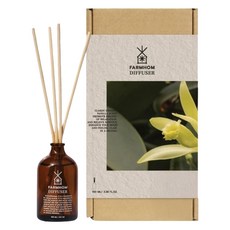 FARMHOM 室內香氛擴香瓶 香草, 棕色, 1個, 100ml