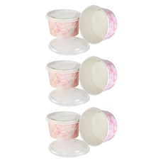 免洗紙湯杯 附蓋, 3個, 3組