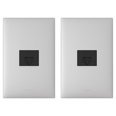 Legrand 羅格朗 阿佩拉銀色 Simple 8P 1孔組裝, 2個